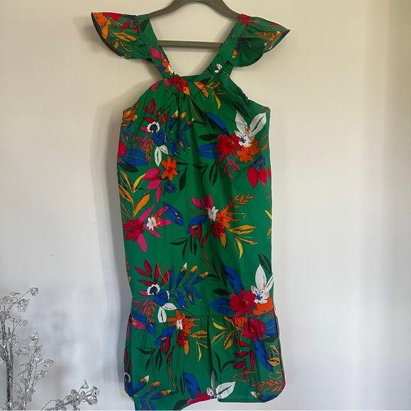 NWT Jcrew Girls' tropical-print ruffle dress - Picture 2 of 4